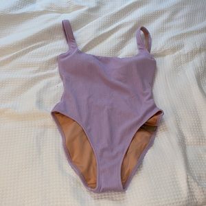 J Crew textured one piece swimsuit | lavender purple | size 10 NWT